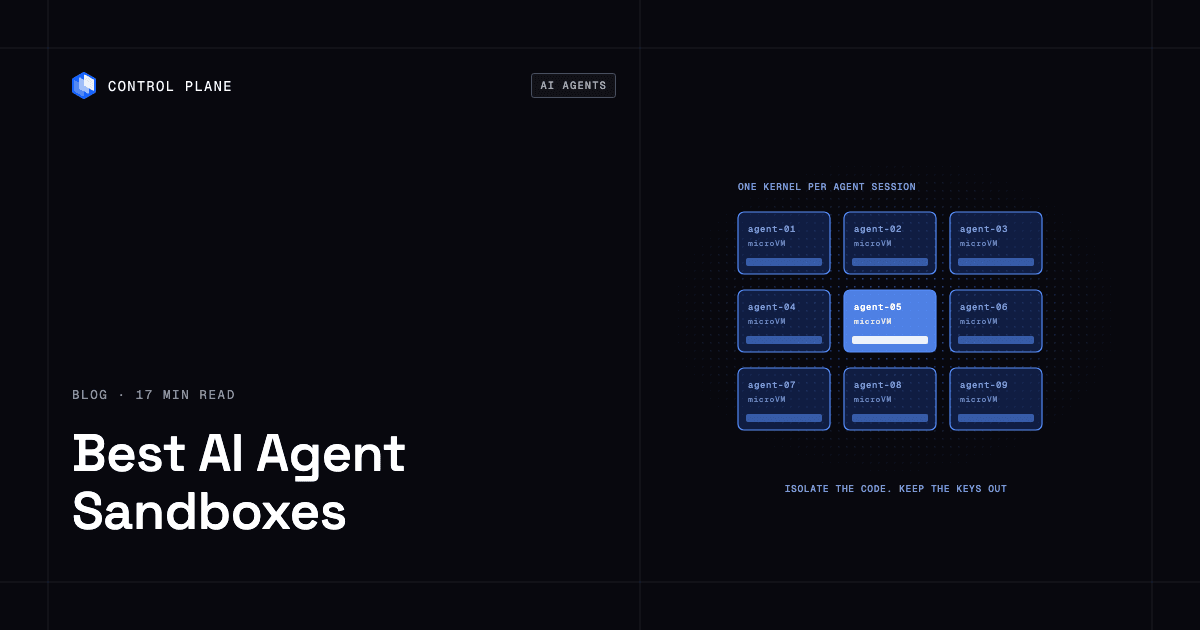 Grid of isolated AI agent sessions, each in its own microVM