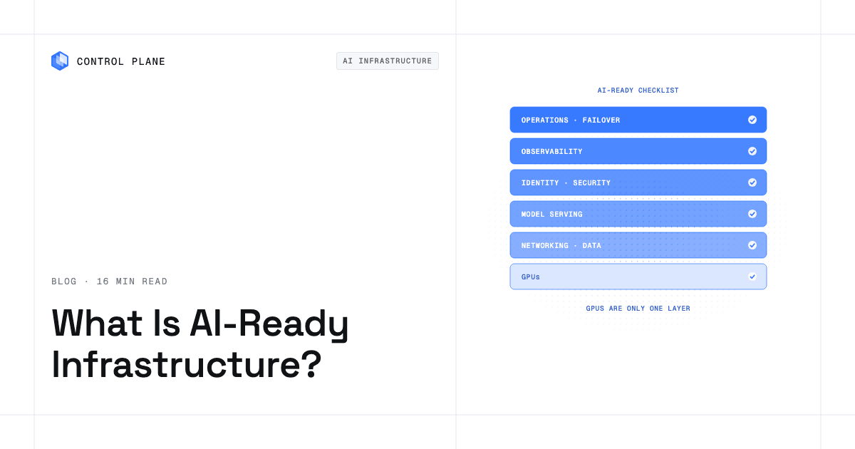 An AI-ready infrastructure checklist: operations and failover, observability, identity and security, model serving, networking and data, and GPUs